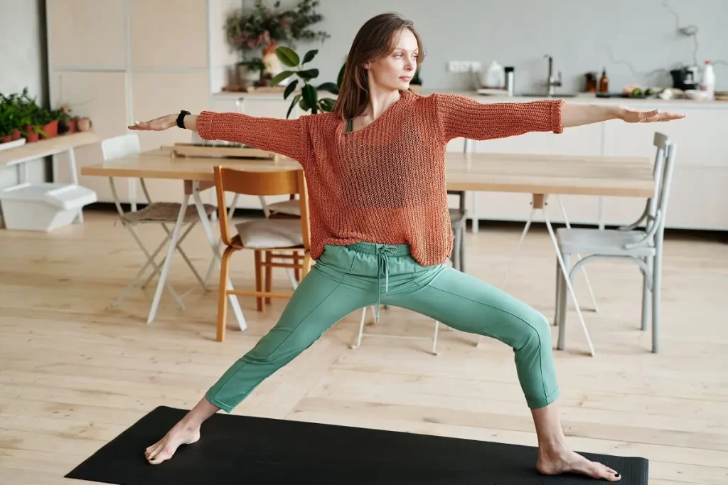 Harspier versterken en stress verlagen door Yoga